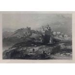 Etching, depicting the town and the convent of Piazza Armerina, W. L. Leitch (Glasgow 1804-1883), 16