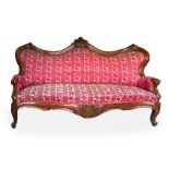 Elegant sofa, Louis Philippe, nineteenth century. In mahogany wood. H cm 120x200x85