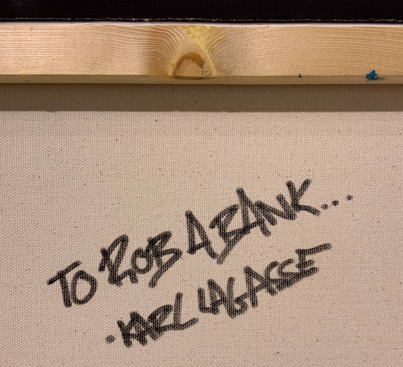 Karl Lagasse, Unique piece mixed media "Rob a bank" Use No. 24, signed Karl Lagasse. Cm 61x46. Certi - Image 5 of 5