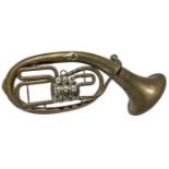 Tuba Brass. H 59 cm Diameter 20.5 cm