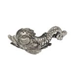 Salt silver in the shape of newt. Length 6 cm