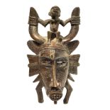 Mask Senufo, Kpelia, Ivory Coast, late twentieth century. H 37 cm