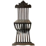 Savonarola chair (multiple pieces availability), late nineteenth century. H cm 94 cm width 36 cm 32.