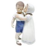 Copenhagen, porcelain statue depicting children "Love rejected." H 18 cm