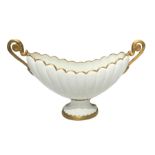 White porcelain with gold edges, marked Villari. XX century. H 29 cm
