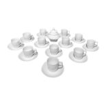 Rosenthal Classic Saintssouci Germany, coffee set for 12 people, color white, XX century. With sugar