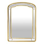 Mirror form the 70s with beveled mirror and gold frame. H cm 111x79