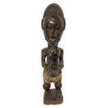 Statue Baule's, mid-twentieth century, Ivory Coast. H 51 cm