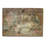 Sicilian cart part depicting Traviata final act. Cm 36x52.