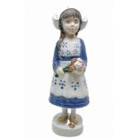 Copenhagen, porcelain statue depicting Anneke (Netherlands), figurines of the Year in 1989, limited