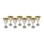 # 8 in silver goblets, h 16.5 cm, weight 212 g each