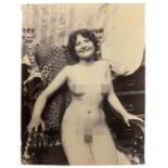 Guglielmo Pluschow (Wismar 1852 -Berlino 1930), albumen photos depicting nude woman. hallmarked on t