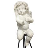 Sculpture in white marble depicting angel, Sicily, sixteenth century. H 70 cm, with com 156. Deficie