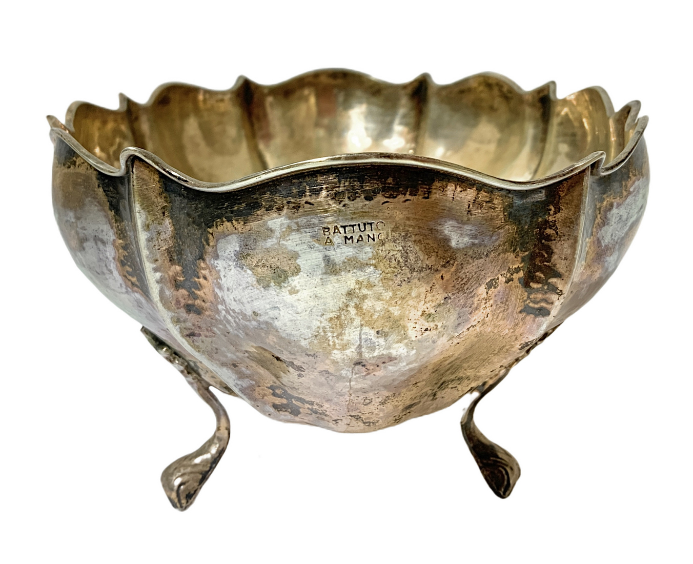 Centerpiece - Silver Ciatta 800, Italy 30 years. Gr 400. H cm 10x 27.5 Cm - Image 5 of 7