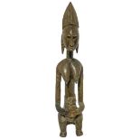 Statue Bambara, motherhood, XX century. H 65 cm