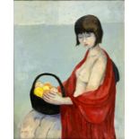 Max Dissar (1908-1993), Oil paintinging on canvas depicting a nude woman "Patricia", signed on the l