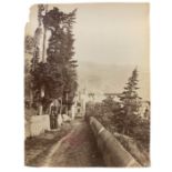 Wilhelm von Gloeden (1856-1931), albumin photos depicting surroundings of Taormina with monks. Numbe