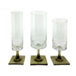 Rosenthal Studio-linie, Georg Jensen, of glasses with smoked glass base in 50 years, Berlin set. Com