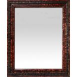 Mirror with tortoiseshell frame. Nineteenth century. Cm 50x62. Minor defects