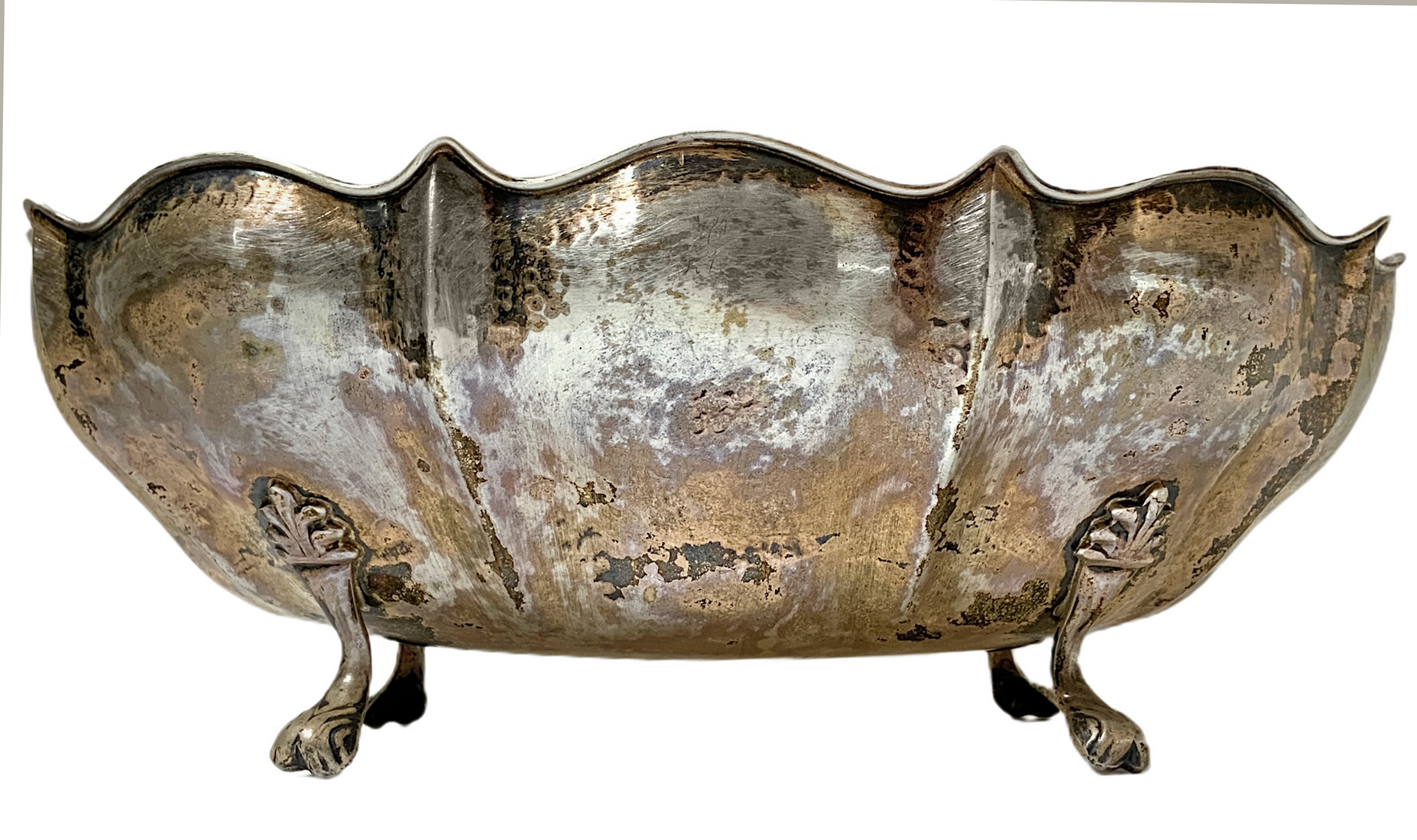 Centerpiece - Silver Ciatta 800, Italy 30 years. Gr 400. H cm 10x 27.5 Cm - Image 2 of 7