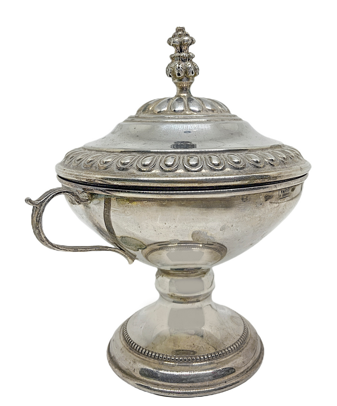 Small sugar bowl in the neoclassical style, silver 800. Gr 173.8 - Image 2 of 5