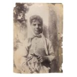 Wilhelm von Gloeden (1856-1931), albumin photos depicting young Sicilian. Numbered 489 and hallmarke