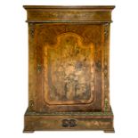 Small-leaved low sideboard, France, early nineteenth century. floral inlays on the front, briar oliv
