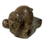 Mask Elephant, Ogbodo Igbo Izi, Secolo XIX, Nigeria. 32x 57 cm H