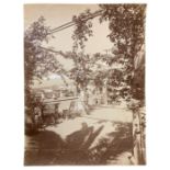 Gaetano D'Agata (1883-1949), albumin photos depicting Etna view from the terrace of the Hotel Timeo