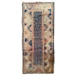 Bordjalou Kazak carpet, 280x128 cm. Western Caucasus south early 1900. warp, weave and fleece wool,