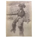 Wilhelm von Gloeden (1856-1931), albumin photos depicting young Sicilian boy who plays the flute. Nu