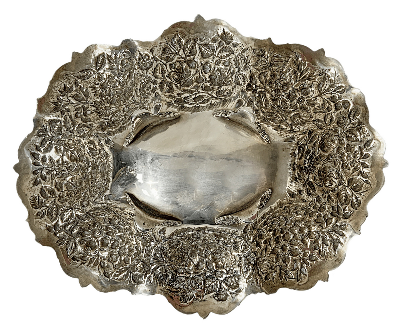 Centerpiece Stieff, silver 72, XX century. 7x33 cm. Gr 790 - Image 6 of 7