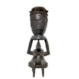 Yoruba Drum, Drum Statue, Nigeria, circa 1950. H 103 cm