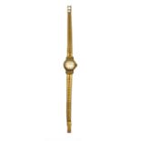 Tissot Round Dial Women's polished yellow gold bracelet gold 60 years , working