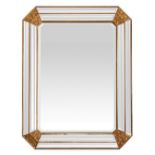 Rectangular mirror, 80's 100x80 cm