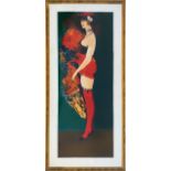 Salvatore Fiume (Comiso 1915 - Milan 1997) Lithograph depicting Donna, No. XX / XXV. In Frame 170x90