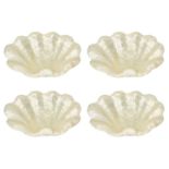 Four mother-of-pearl type shells. 45x29 cm. 45x29 cm