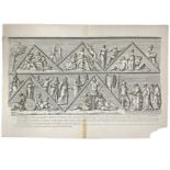 Print from the 1700s depicting "the victories of Roman emperors on the Scythians". Italy, H 470 mm,