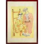 Max Dissar (1908-1993), lithography depicting circus characters, 5/50. Signed on the bottom right Cm