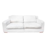 Arflex production sofa. Metal structure Foam padding covered in fabric in shades. Italy, White. Wear