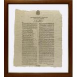 Decree of the general superintendence of roads and forests. Notice. Palermo there 21 December 1835.