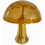 Italian style Gabriella Crespi style. 60's. Lamp with a golden aluminum frame. Fiberglass diffuser w