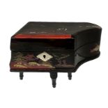Piano music box. with black color ballerina. H 15 cm 23x15 cm H 15 cm 23x15 cm