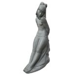Lladr&ograve;, terracotta statue depicting "exclain". Warranty H 77 x 42 cm.