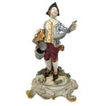 Porcelain Capodimonte depicting pot seller.