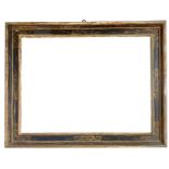Lacquered and golden wood frame with garlands decorations