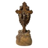 Crucifix, wooden sculpture