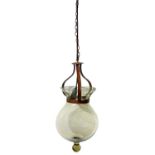 Glass suspension lumen with metal waistcola