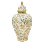 Porcelain Pours Thomas Ivory Bavaria Germany, with floral decorations and golden details