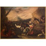 (Workshop) [Jacopo da Ponte] Jacopo Bassano Countryside scene with characters and herds